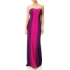 Adrianna Papell Ap1e200919 Fuchsia Multi Long Strapless Sweetheart Prom Dress In Multi