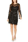 Adrianna Papell Ap1e207069 Short Cocktail Dress In Black