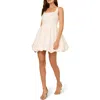 ADRIANNA PAPELL ADRIANNA PAPELL BEADED FLORAL TAFFETA COCKTAIL MINIDRESS