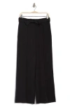 ADRIANNA PAPELL ADRIANNA PAPELL BELTED PINTUCK WIDE LEG PANTS