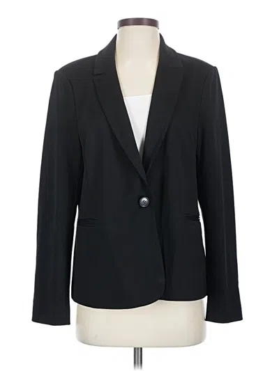Pre-owned Adrianna Papell Blazer Jacket In Black