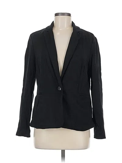 Pre-owned Adrianna Papell Blazer Jacket In Black