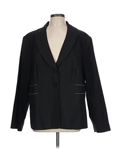 Pre-owned Adrianna Papell Blazer Jacket In Black