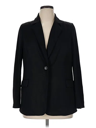 Pre-owned Adrianna Papell Blazer Jacket In Black
