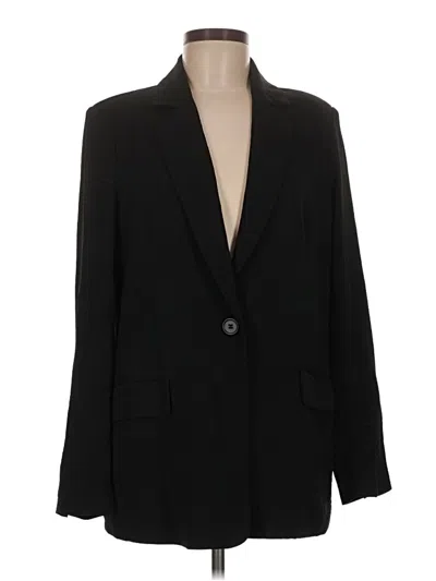 Pre-owned Adrianna Papell Blazer Jacket In Black