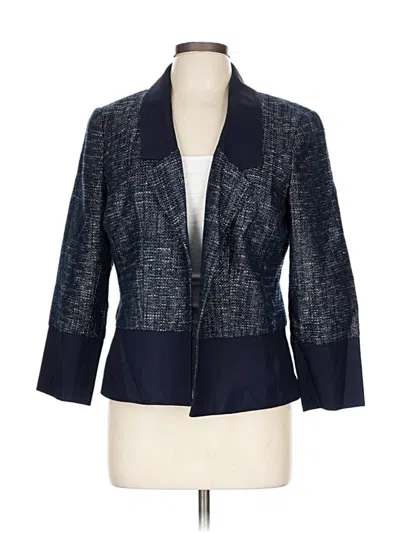 Pre-owned Adrianna Papell Blazer Jacket In Blue