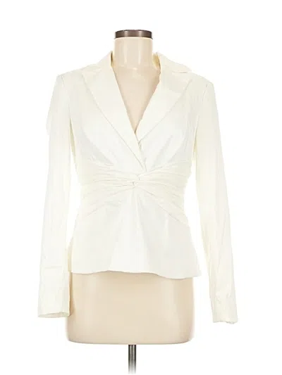 Pre-owned Adrianna Papell Blazer Jacket In White