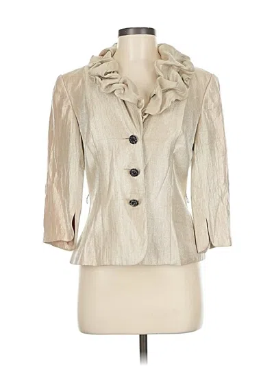 Pre-owned Adrianna Papell Blazer Jacket In White