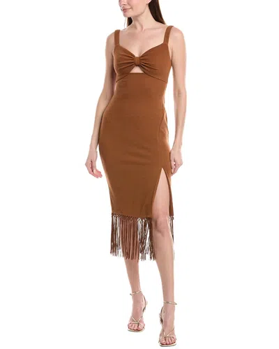 Adrianna Papell Bow Bodice Midi Dress
