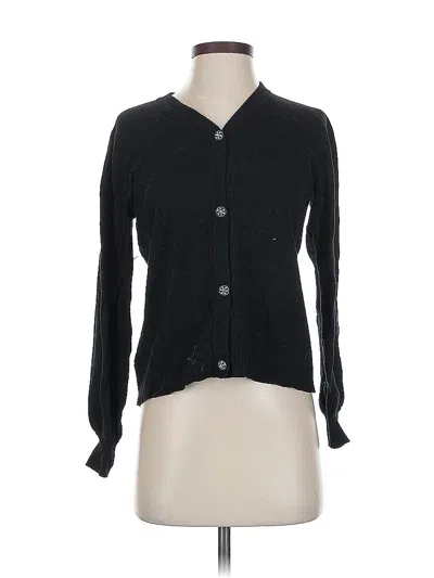 Pre-owned Adrianna Papell Cardigan Sweater In Black