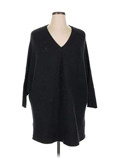 Pre-owned Adrianna Papell Cardigan Sweater In Black