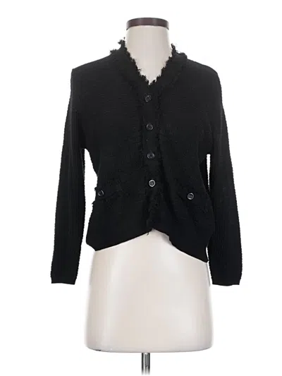 Pre-owned Adrianna Papell Cardigan Sweater In Black