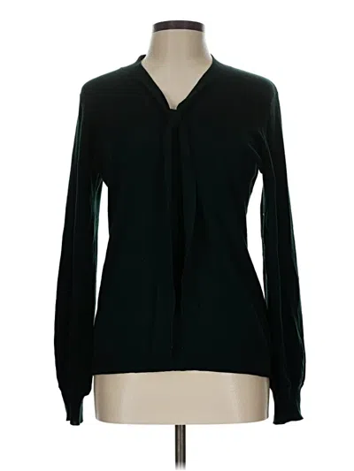 Pre-owned Adrianna Papell Cardigan Sweater In Black