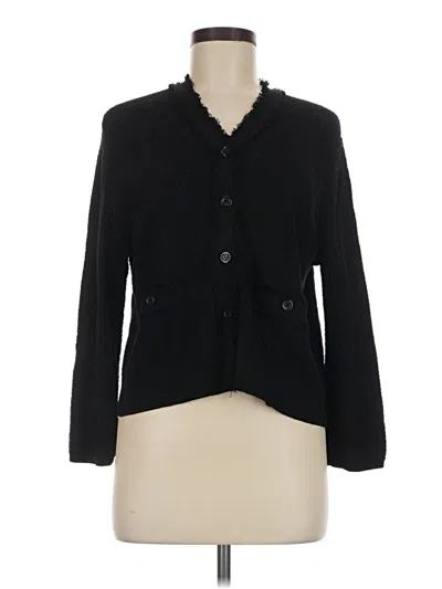 Pre-owned Adrianna Papell Cardigan Sweater In Black