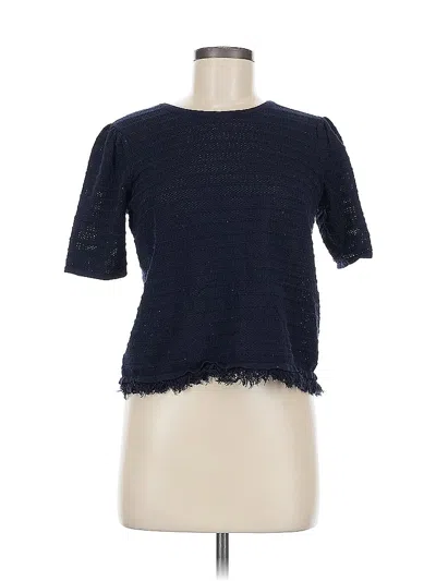 Pre-owned Adrianna Papell Cardigan Sweater In Blue