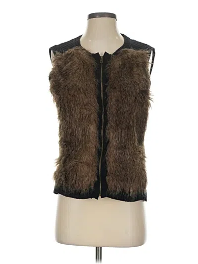 Pre-owned Adrianna Papell Cardigan Sweater In Brown