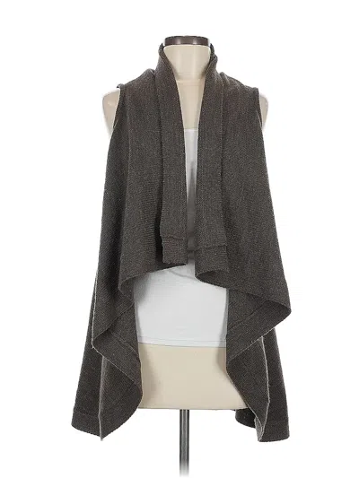 Pre-owned Adrianna Papell Cardigan Sweater In Gray
