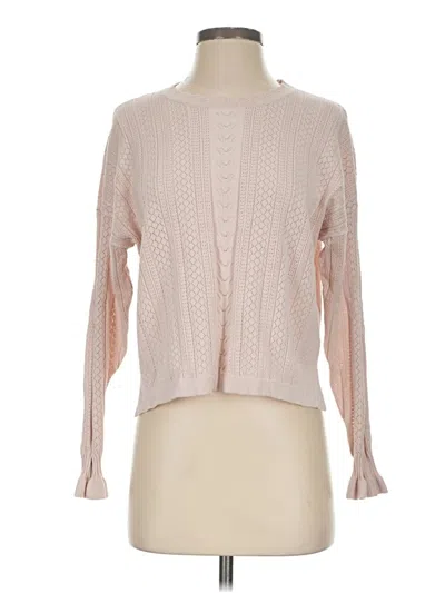 Pre-owned Adrianna Papell Cardigan Sweater In Pink