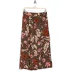 Adrianna Papell Cargo Pull-on Pants In Fatigue Sketched Botanics