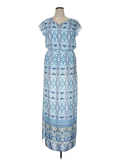 Pre-owned Adrianna Papell Casual Dress In Blue