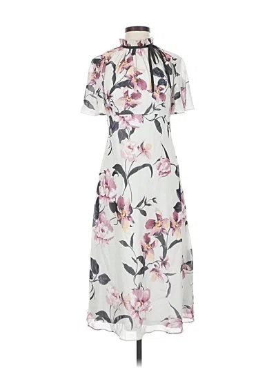 Pre-owned Adrianna Papell Casual Dress In White