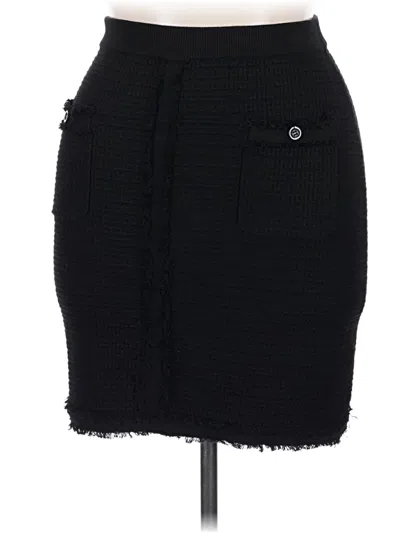 Pre-owned Adrianna Papell Casual Skirt In Black