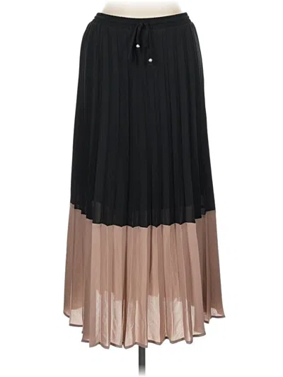 Pre-owned Adrianna Papell Casual Skirt In Black