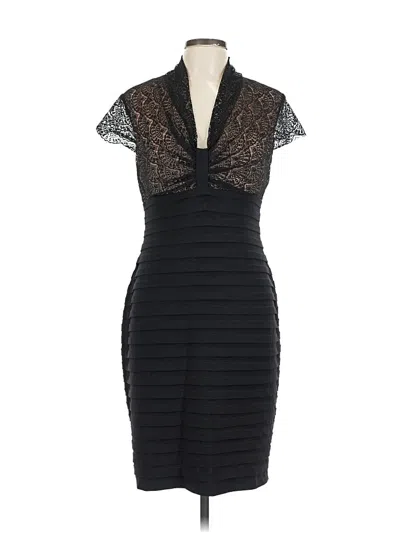 Pre-owned Adrianna Papell Cocktail Dress In Black