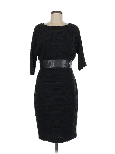 Pre-owned Adrianna Papell Cocktail Dress In Black