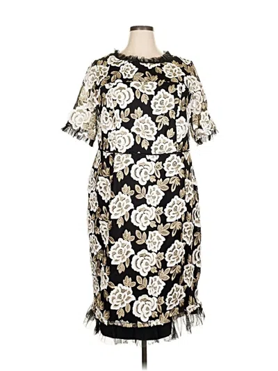 Pre-owned Adrianna Papell Cocktail Dress In Black