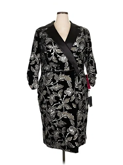 Adrianna Papell Cocktail Dress In Black