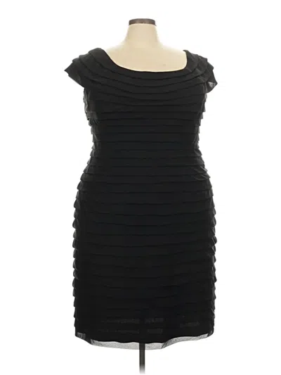 Pre-owned Adrianna Papell Cocktail Dress In Black