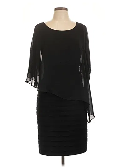 Pre-owned Adrianna Papell Cocktail Dress In Black