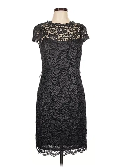 Pre-owned Adrianna Papell Cocktail Dress In Black