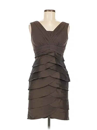 Pre-owned Adrianna Papell Cocktail Dress In Brown