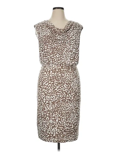 Pre-owned Adrianna Papell Cocktail Dress In Brown