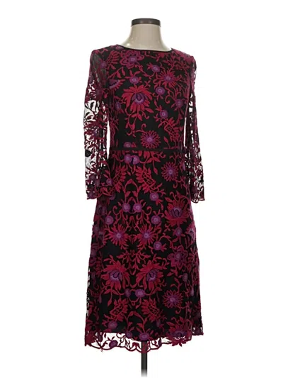 Pre-owned Adrianna Papell Cocktail Dress In Burgundy