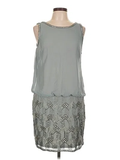 Pre-owned Adrianna Papell Cocktail Dress In Gray