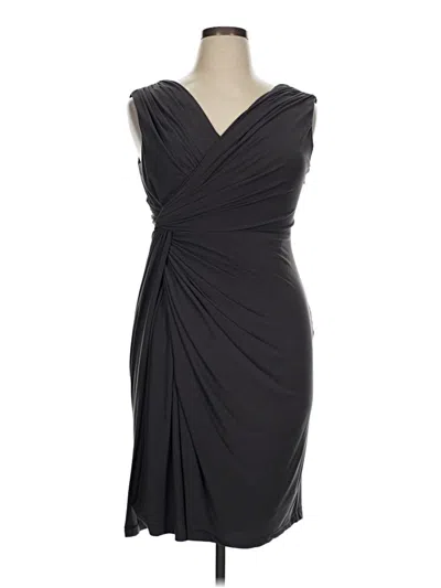 Pre-owned Adrianna Papell Cocktail Dress In Gray