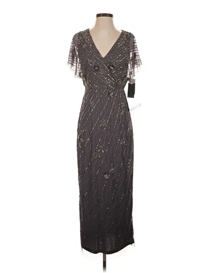 Pre-owned Adrianna Papell Cocktail Dress In Gray