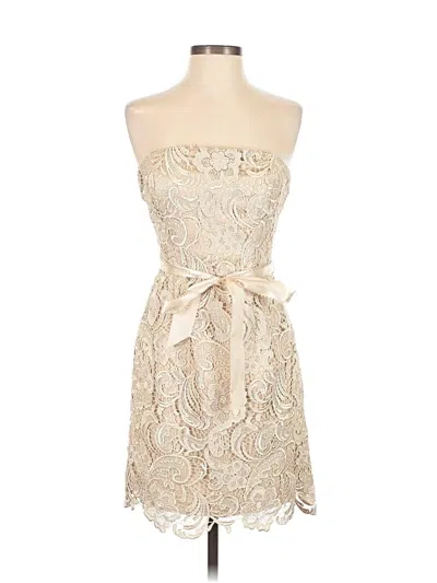 Pre-owned Adrianna Papell Cocktail Dress In Ivory