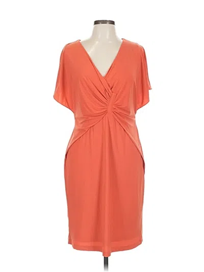 Pre-owned Adrianna Papell Cocktail Dress In Orange