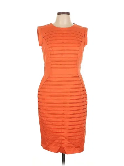 Pre-owned Adrianna Papell Cocktail Dress In Orange