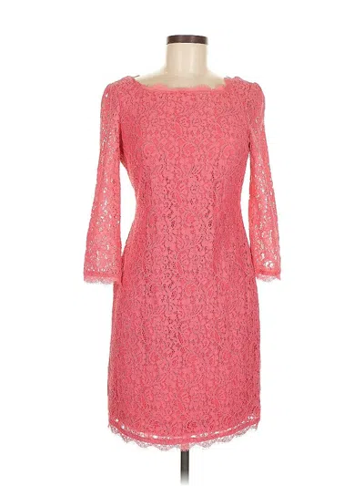 Pre-owned Adrianna Papell Cocktail Dress In Pink