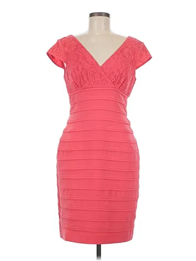 Pre-owned Adrianna Papell Cocktail Dress In Pink