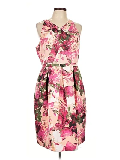 Pre-owned Adrianna Papell Cocktail Dress In Pink
