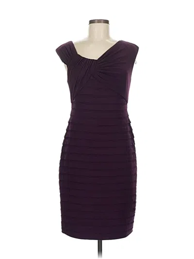 Pre-owned Adrianna Papell Cocktail Dress In Purple