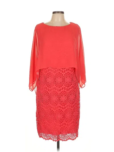 Pre-owned Adrianna Papell Cocktail Dress In Red