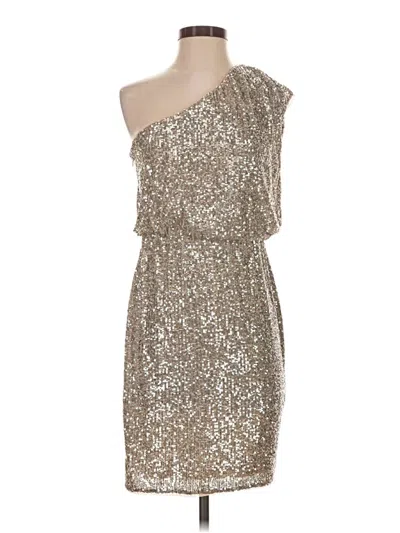 Pre-owned Adrianna Papell Cocktail Dress In Silver