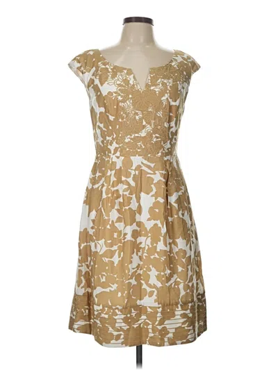 Pre-owned Adrianna Papell Cocktail Dress In Tan